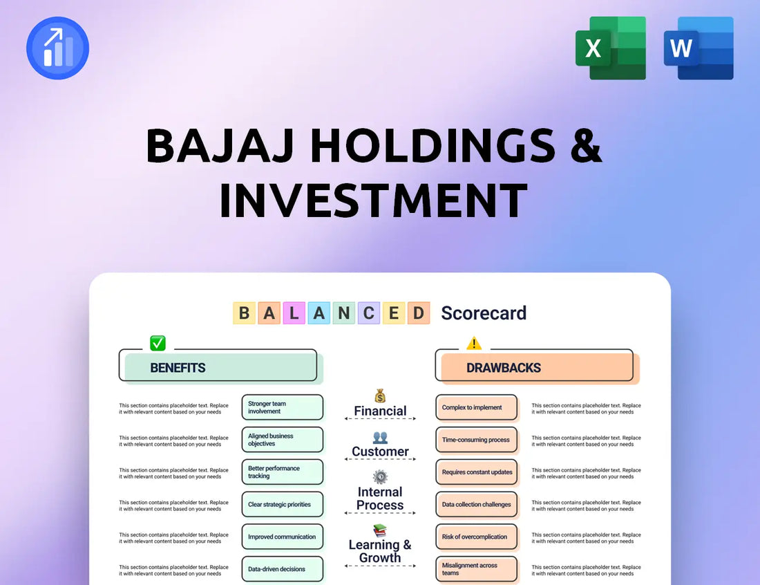 Bajaj Holdings & Investment Balanced Scorecard