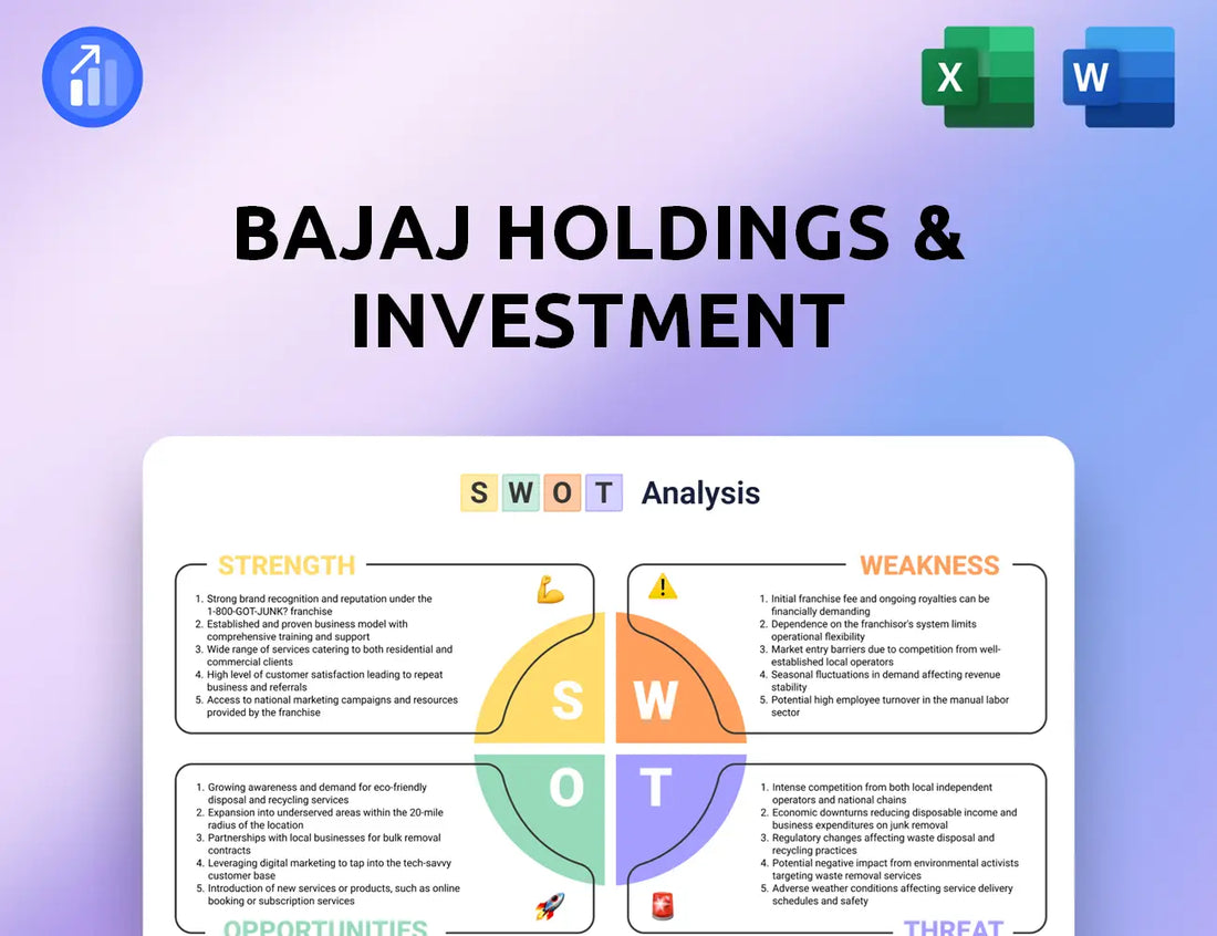 Bajaj Holdings & Investment SWOT Analysis