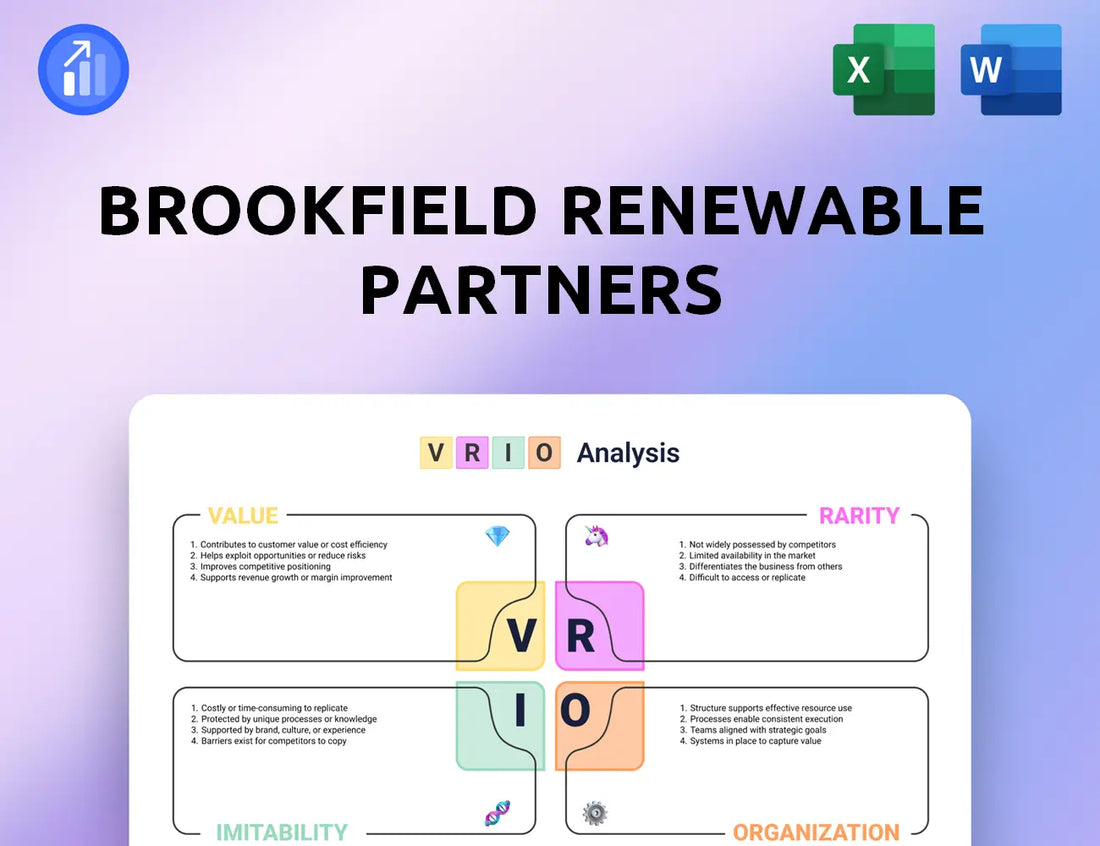 Brookfield Renewable Partners VRIO Analysis