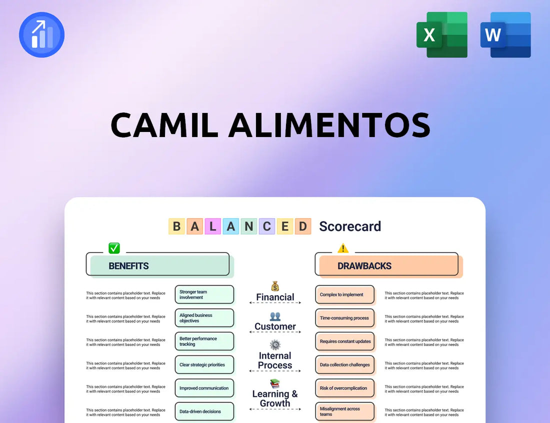 Camil Alimentos Balanced Scorecard