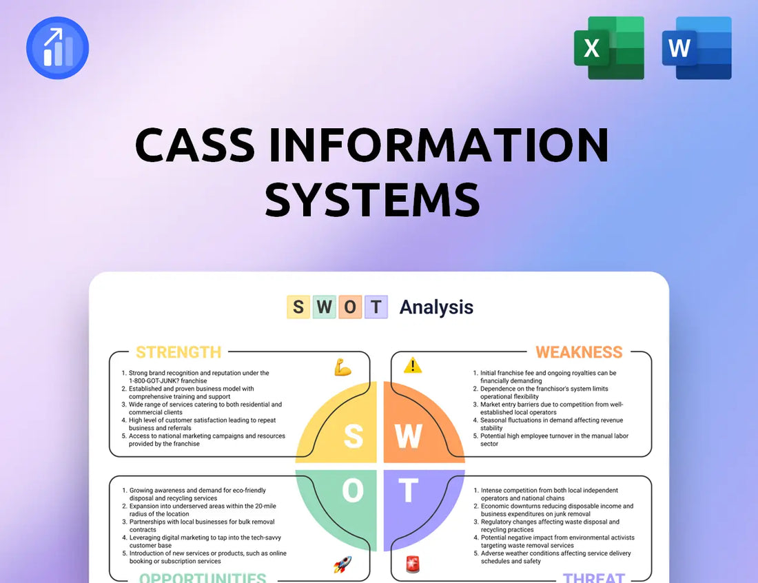 Cass Information Systems SWOT Analysis