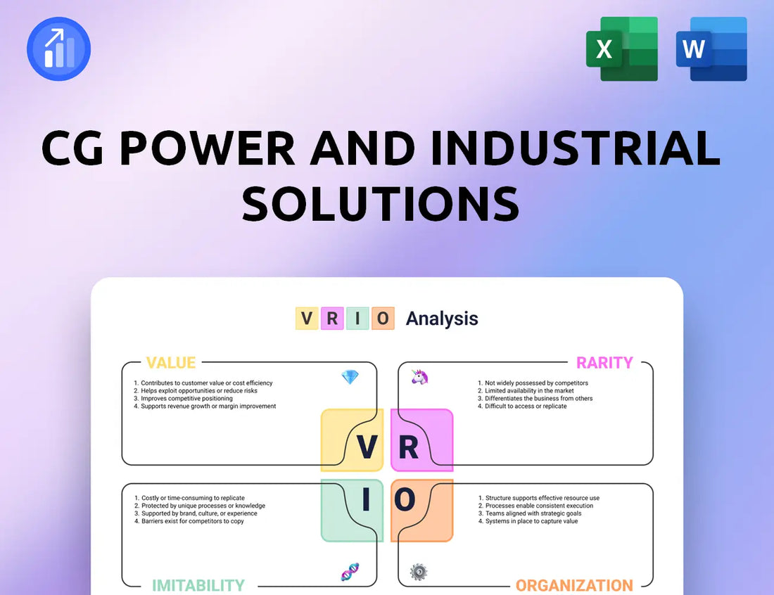 CG Power and Industrial Solutions VRIO Analysis
