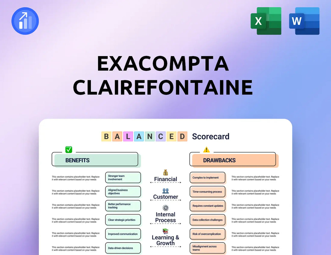 Exacompta Clairefontaine Balanced Scorecard