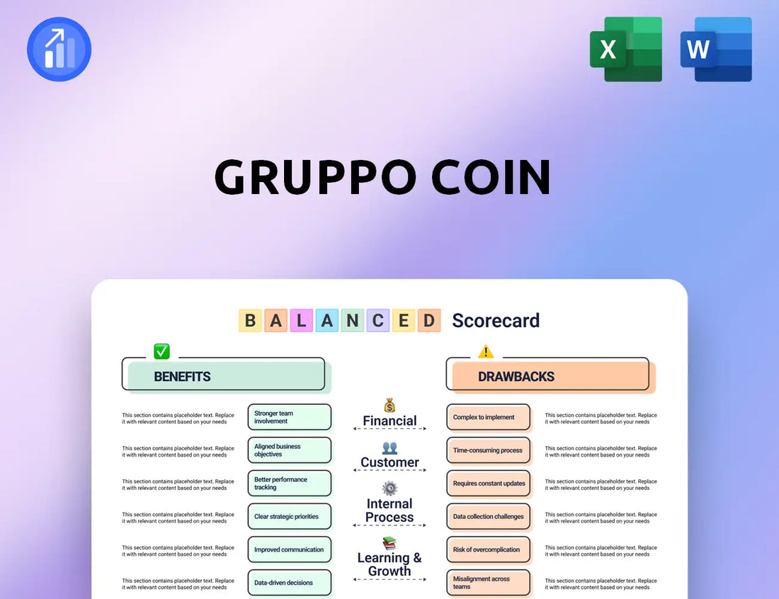 Gruppo Coin Balanced Scorecard