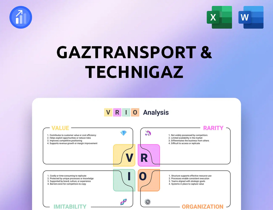 Gaztransport & Technigaz VRIO Analysis