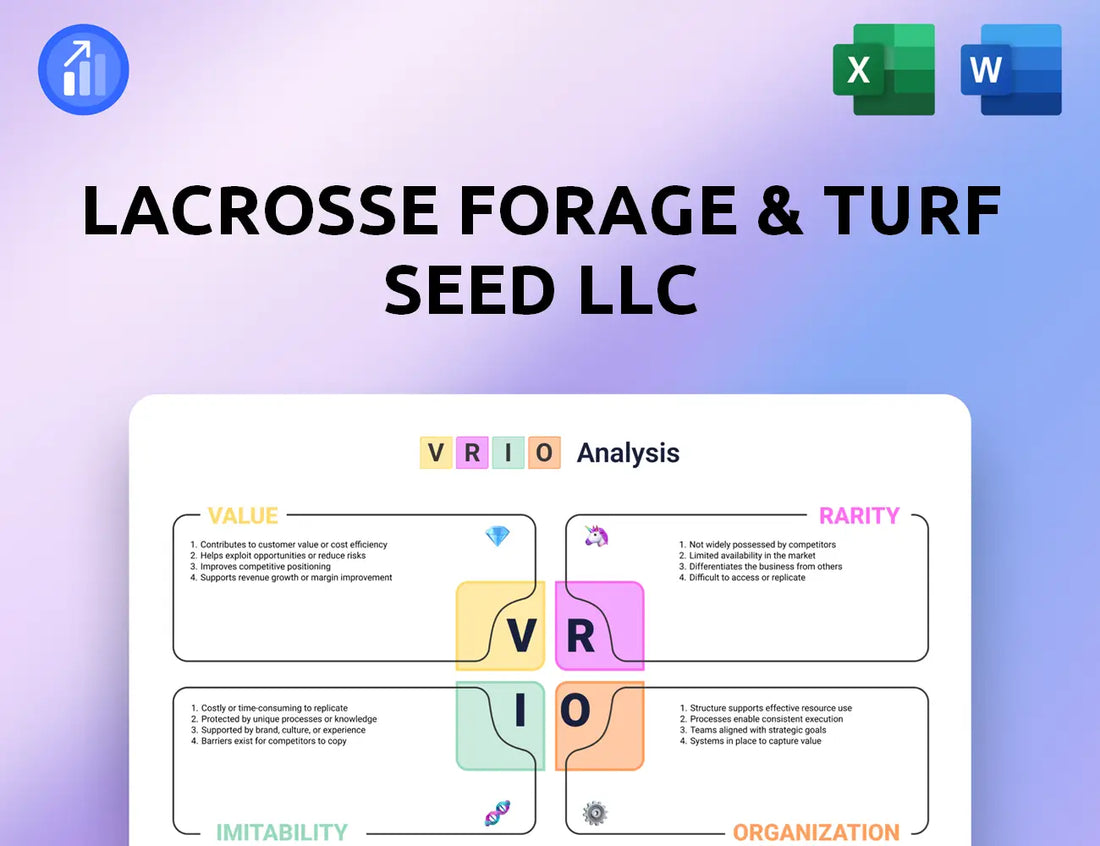 LaCrosse Forage & Turf Seed LLC VRIO Analysis