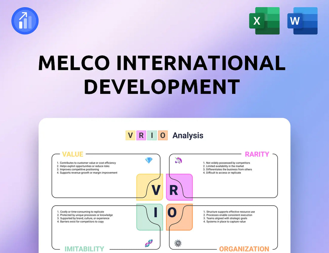 Melco International Development VRIO Analysis