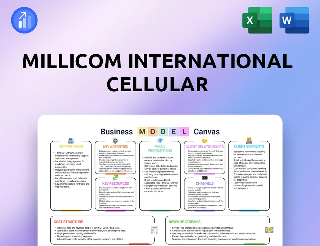 Millicom International Cellular Business Model Canvas