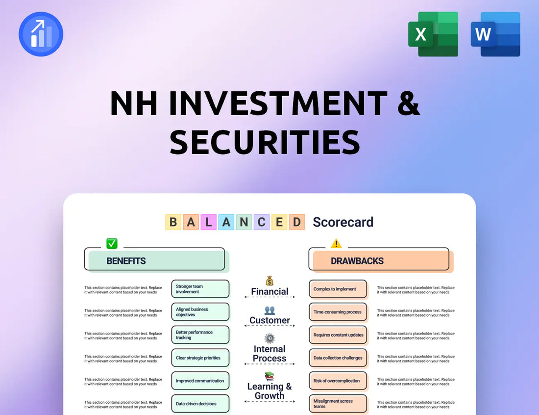 NH Investment & Securities Balanced Scorecard