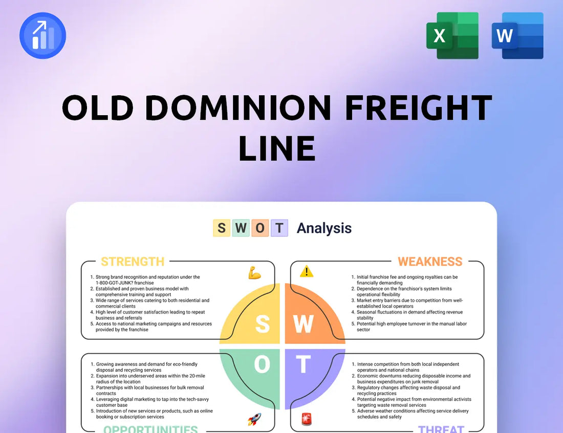 Old Dominion Freight Line SWOT Analysis