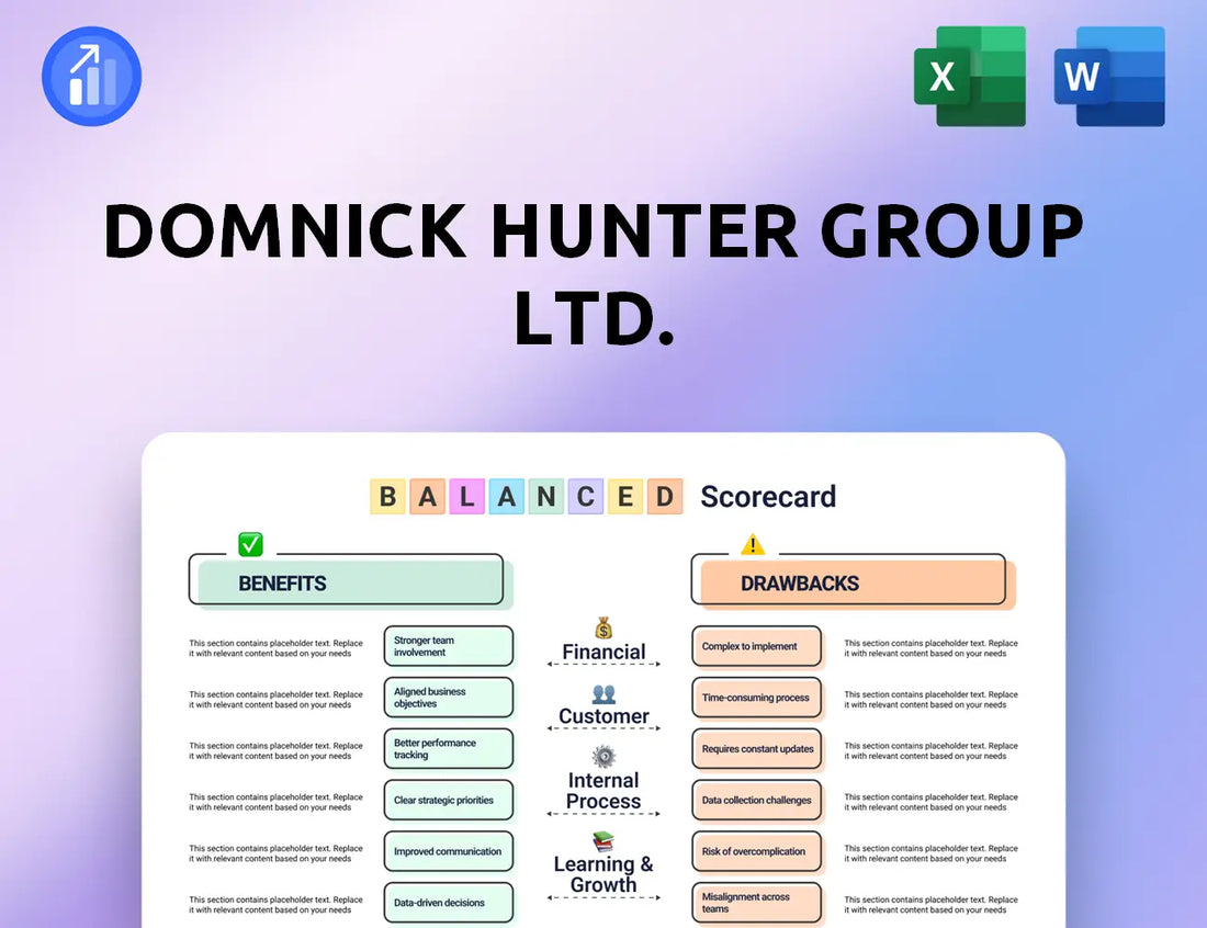 Domnick Hunter Group Ltd. Balanced Scorecard