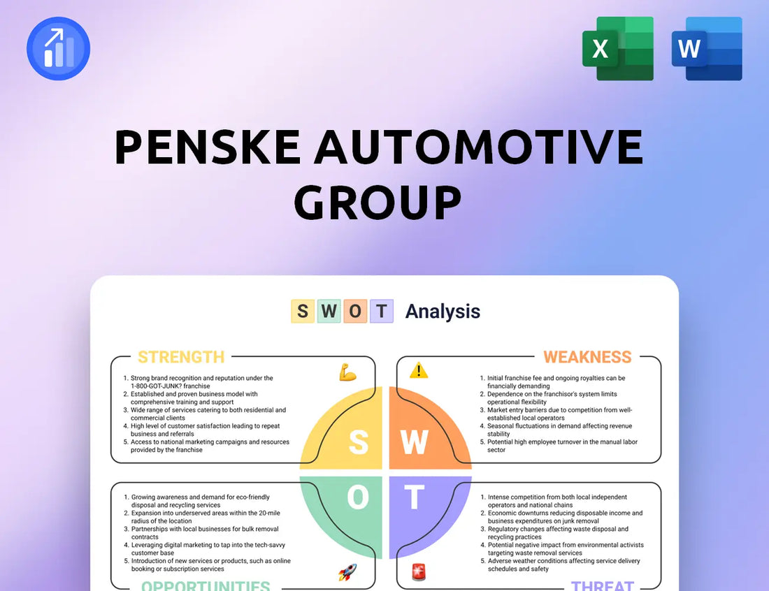 Penske Automotive Group SWOT Analysis