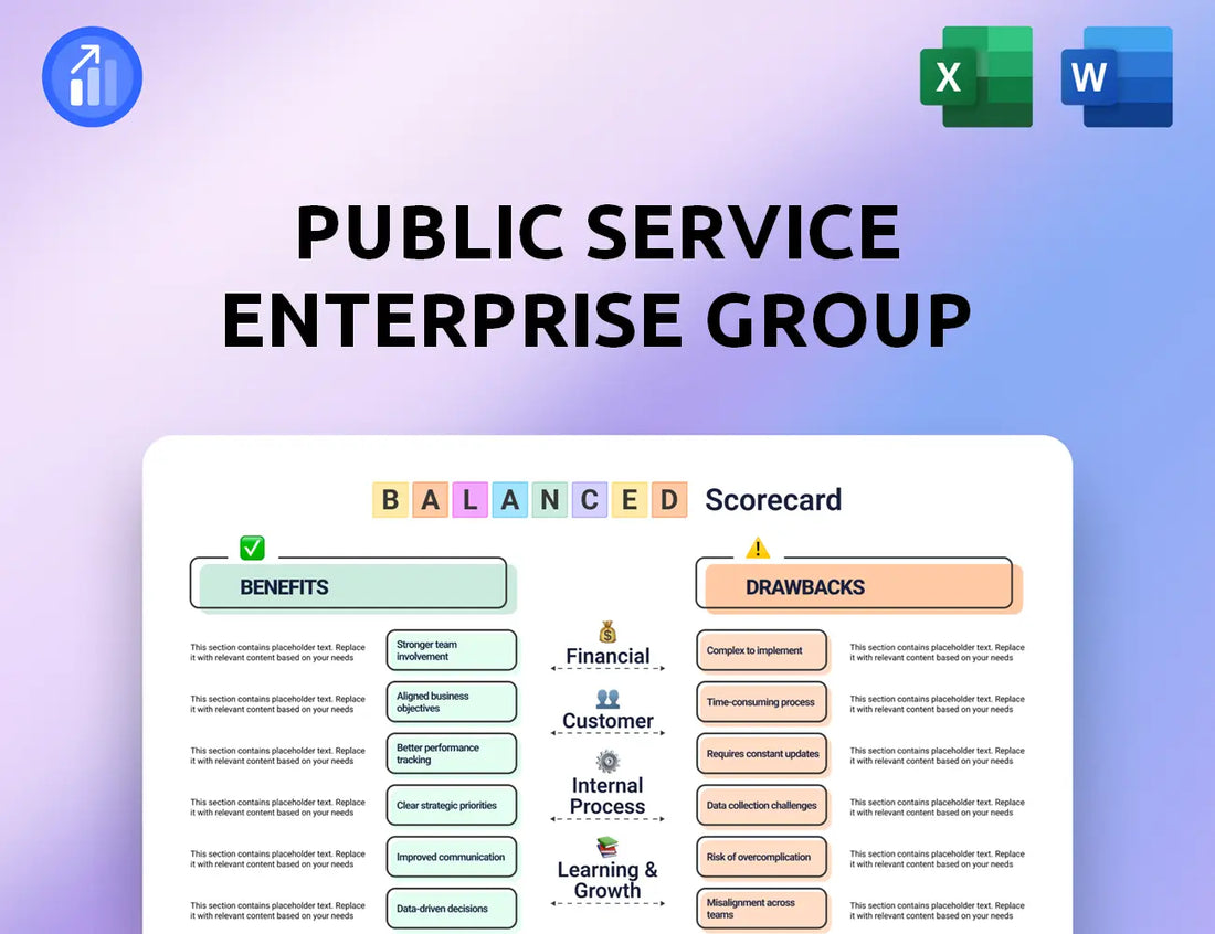 Public Service Enterprise Group Balanced Scorecard