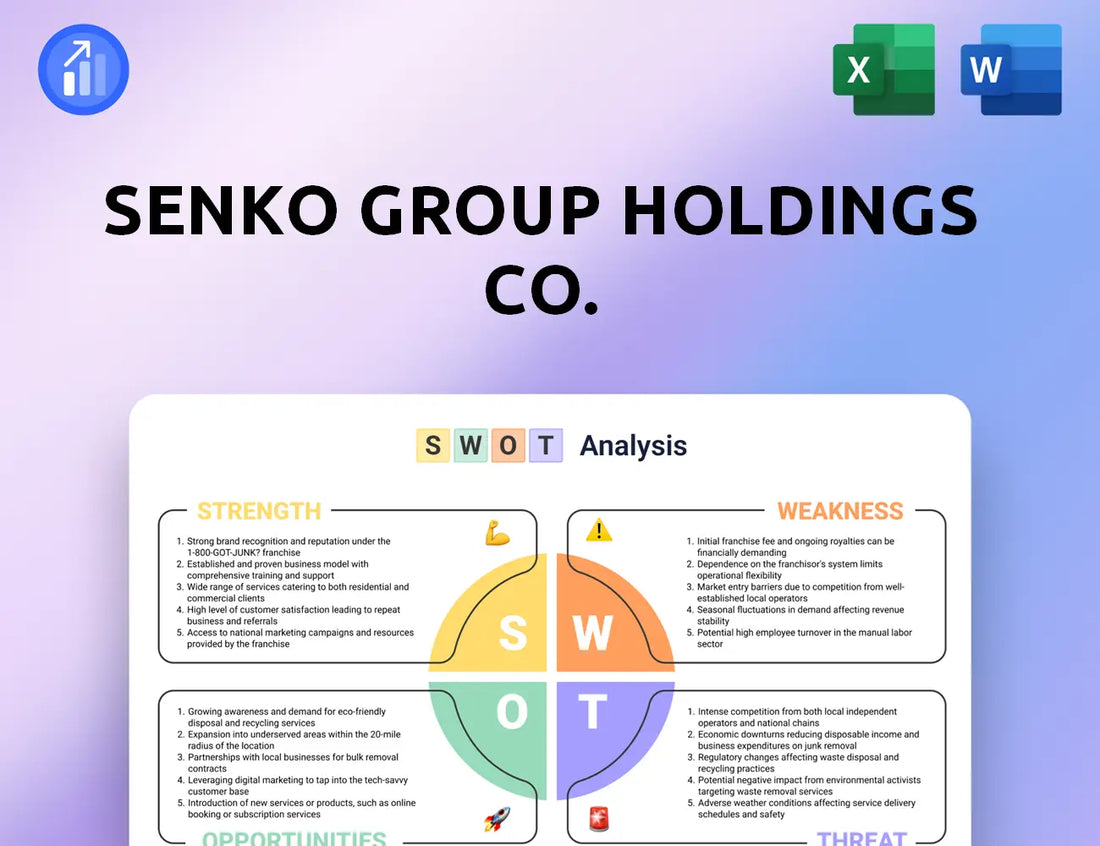 SENKO Group Holdings Co. SWOT Analysis