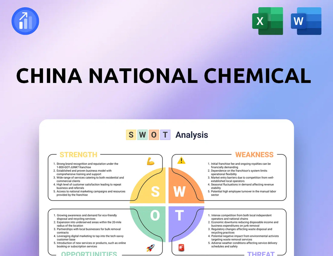 China National Chemical SWOT Analysis