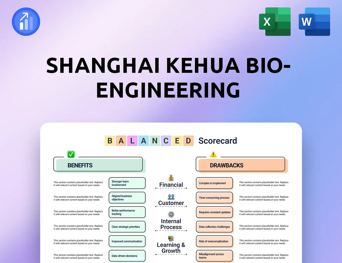 Shanghai Kehua Bio-engineering Balanced Scorecard
