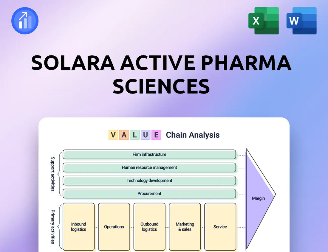 Solara Active Pharma Sciences Value Chain Analysis
