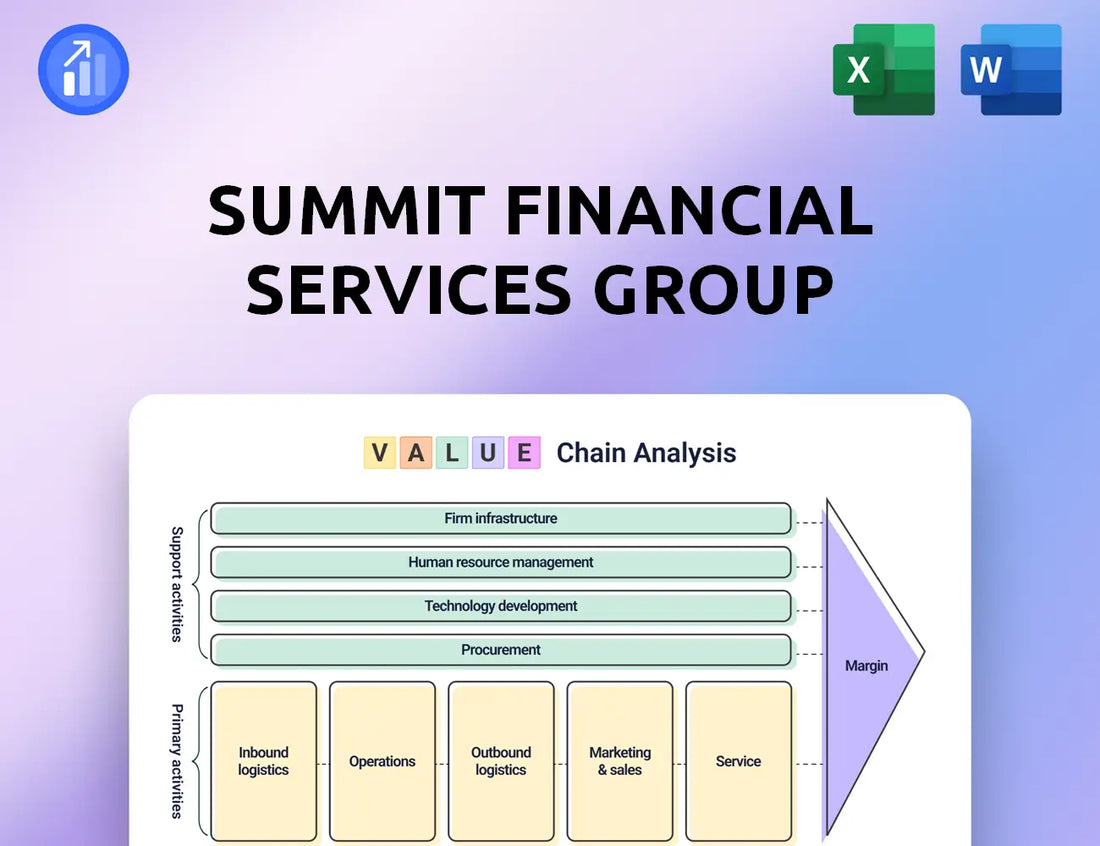 Summit Financial Services Group Value Chain Analysis