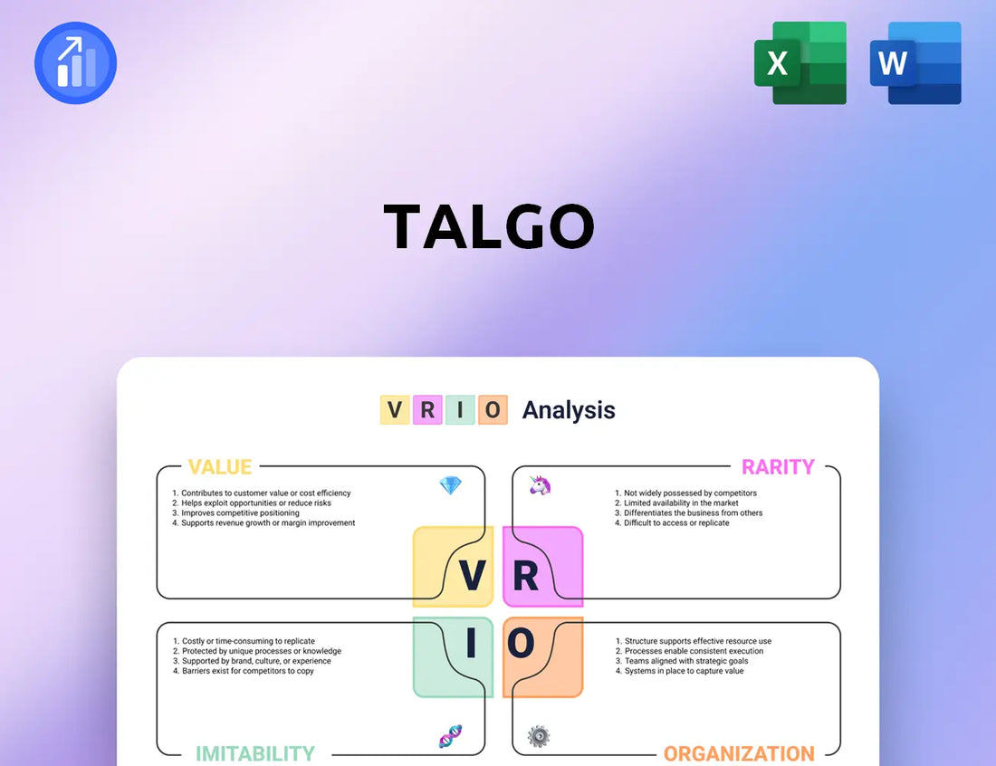 Talgo VRIO Analysis