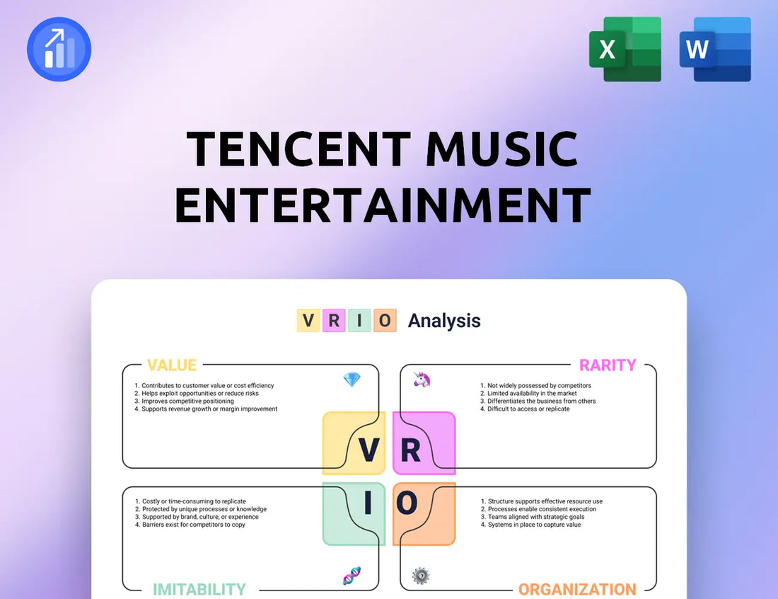 Tencent Music Entertainment VRIO Analysis