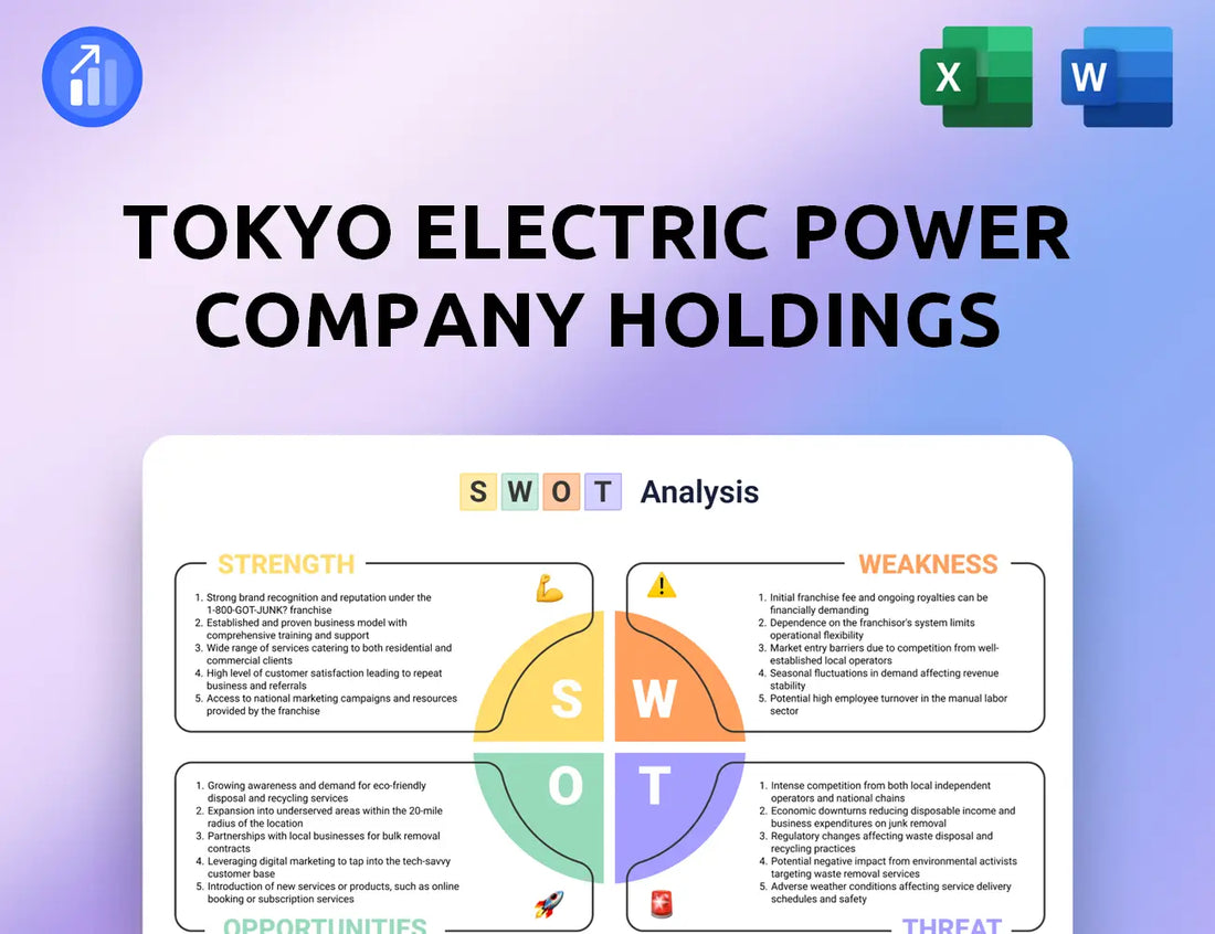 Tokyo Electric Power Company Holdings SWOT Analysis