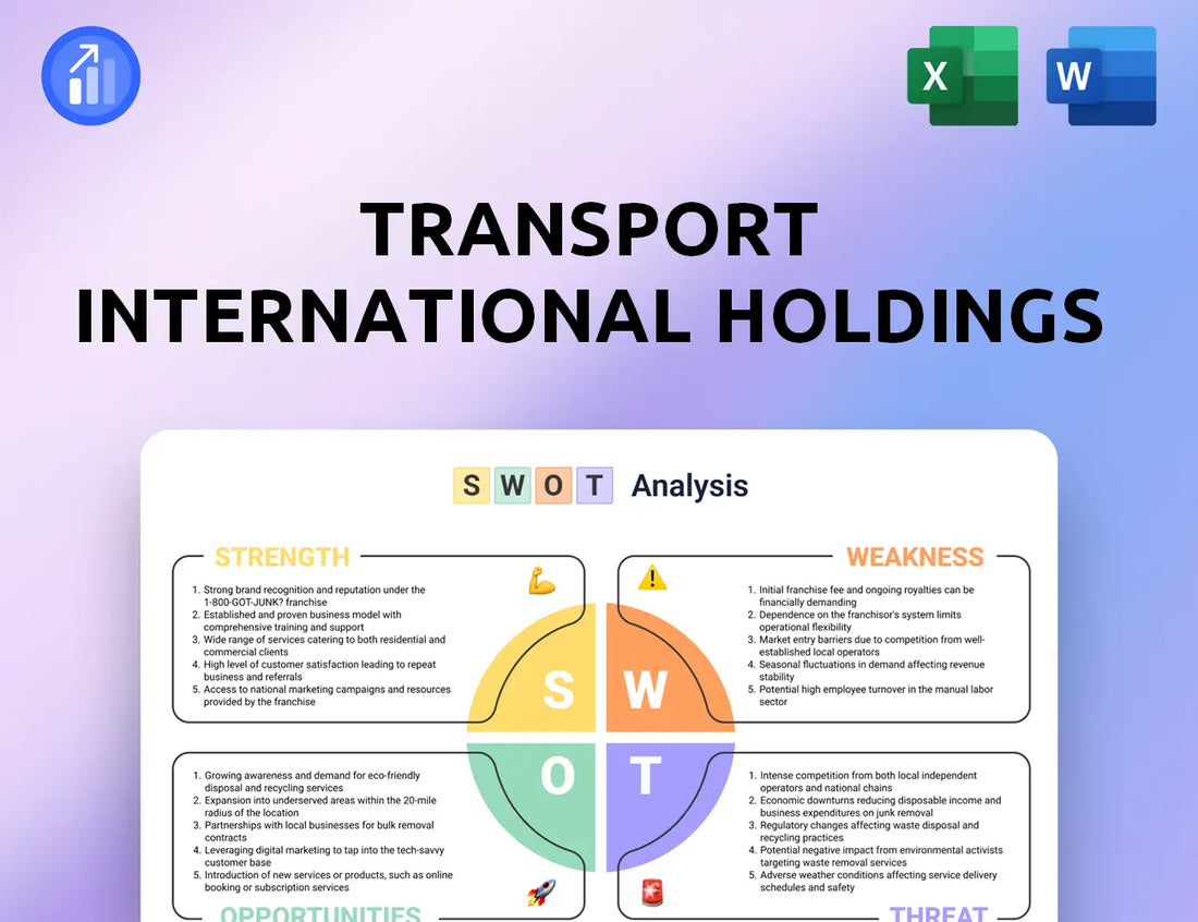 Transport International Holdings SWOT Analysis