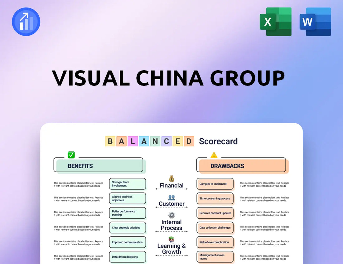 Visual China Group Balanced Scorecard