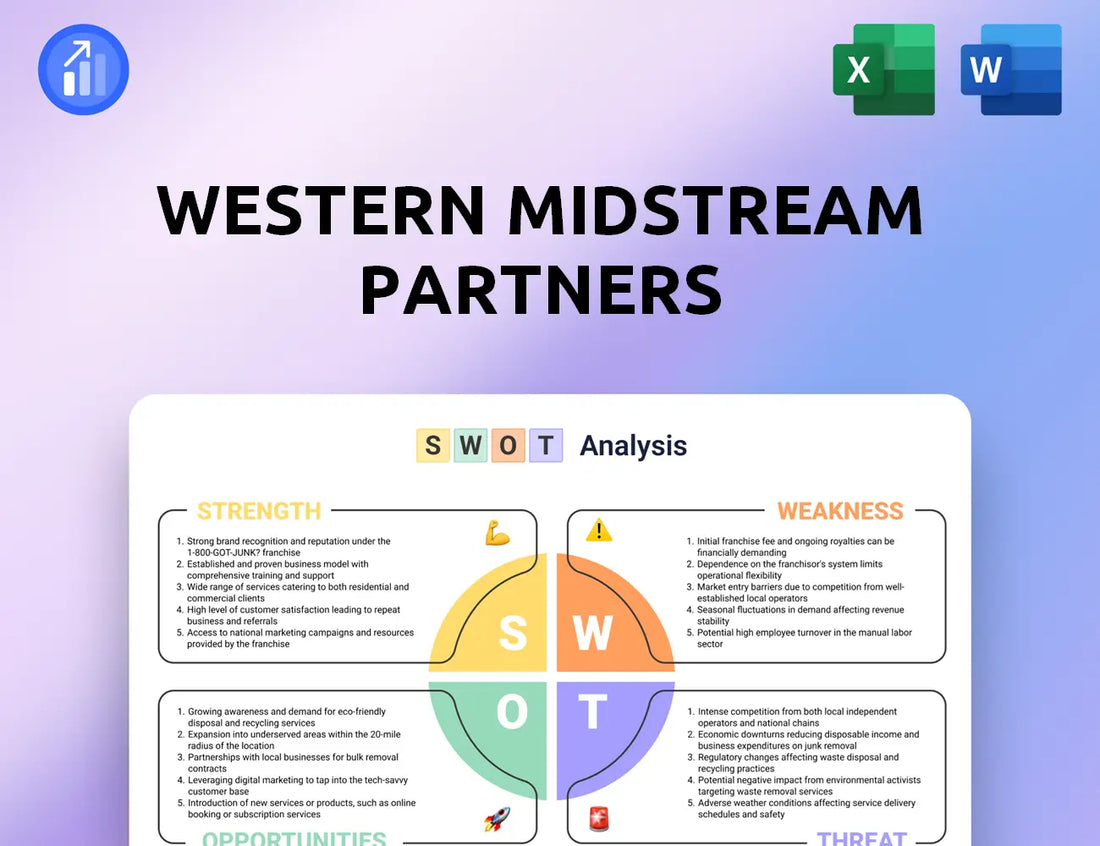 Western Midstream Partners SWOT Analysis